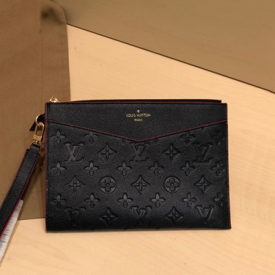 Louis Vuitton 2020 Melanie Pochette Leather Clutch Bag,23cm- 루이비통 2020 포쉐트 멜라니 레더 클러치백,M68705,LOUB1984,23cm,네이비