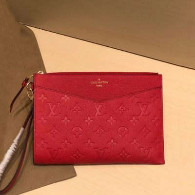 Louis Vuitton 2020 Melanie Pochette Leather Clutch Bag,23cm- 루이비통 2020 포쉐트 멜라니 레더 클러치백,M68705,LOUB1987,23cm,레드