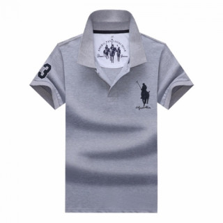 [폴로]Polo 2020 Mens Logo Cotton Polo Short Sleeved Tshirs - 폴로 2020 남성 로고 코튼 폴로 반팔티 Pol0048x.Size(m - 3xl).그레이