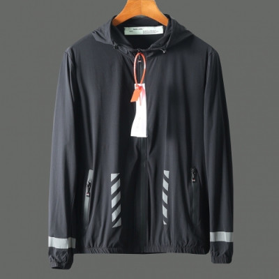 [오프화이트]Off-white 2020 Mens Logo Casual Windproof Jackets - 오프화이트 2020 남성 로고 캐쥬얼 방풍 자켓 Off0413x.Size(m - 2xl).블랙