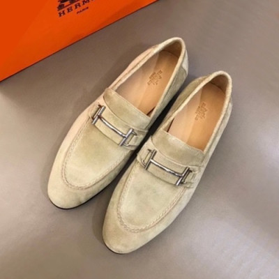 Hermes 2020 Mens Leather Loafer - 에르메스 2020 남성용 레더 로퍼 HERS0324,Size(240 - 275).베이지