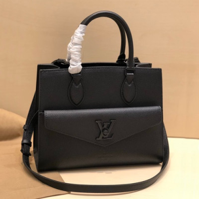 Louis Vuitton 2020 Lock Me Tote Shoulder Bag,27.5cm - 루이비통 2020 락미 여성용 토트 숄더백,M55817,LOUB1994,27.5cm,블랙