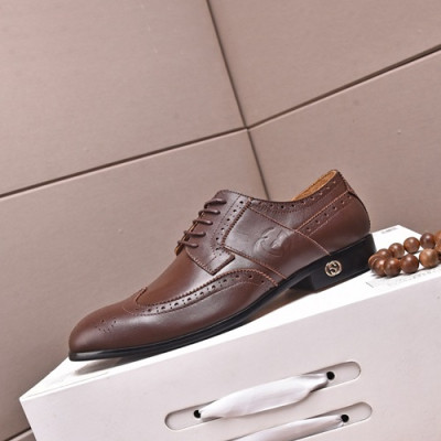 Gucci 2020 Mens Leather Oxford Shoes -  구찌 2020 남성용 레더 옥스퍼드 슈즈 GUCS1089, Size(240 - 270).브라운