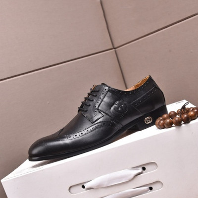 Gucci 2020 Mens Leather Oxford Shoes -  구찌 2020 남성용 레더 옥스퍼드 슈즈 GUCS1090, Size(240 - 270).블랙