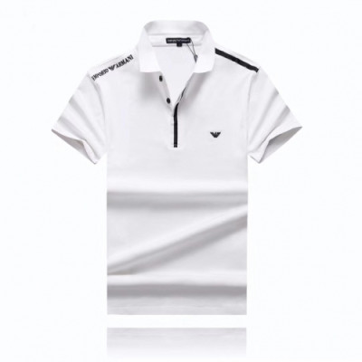 [알마니]Armani 2020 Mens Logo Silket Short Sleeved Polo Tshirts - 알마니 2020 남성 로고 실켓 폴로 반팔티 Arm0655x.Size(m - 3xl).화이트