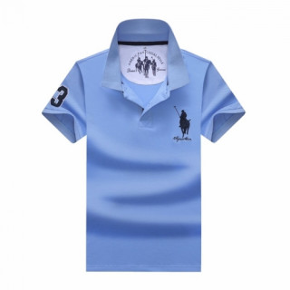 [폴로]Polo 2020 Mens Logo Cotton Polo Short Sleeved Tshirs - 폴로 2020 남성 로고 코튼 폴로 반팔티 Pol0050x.Size(m - 3xl).블루