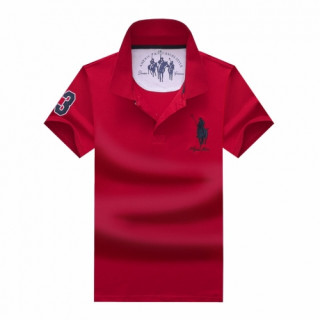 [폴로]Polo 2020 Mens Logo Cotton Polo Short Sleeved Tshirs - 폴로 2020 남성 로고 코튼 폴로 반팔티 Pol0053x.Size(m - 3xl).레드