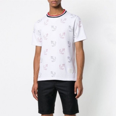 [톰브라운]Thom Browne 2020 Mm/Wm Casual Cotton Short Sleeved Tshirts - 톰브라운 2020 남자 로고 코튼 반팔티 Tho0684x.Size(m - 2xl).화이트