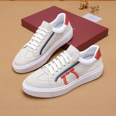 Ferragamo 2020 Mens Leather Sneakers - 페라가모 2020 남성용 레더 스니커즈, FGMS0376,Size(240 - 270).베이지