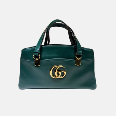 Gucci 2020 Arli Leather Tote Bag,37CM - 구찌 2020 알리 레더 토트백 550130,GUB1062,37CM,그린