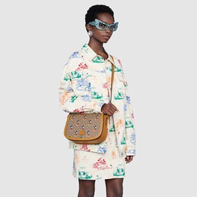 Gucci 2020 Ladies Shoulder Bag,24CM - 구찌 2020 여성용 숄더백 602694,GUB1067,24cm,브라운