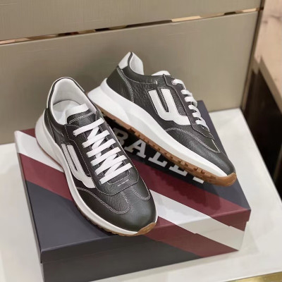 Bally 2023 Mens Leather Sneakers - 발리 2023 남성용 레더 스니커즈,BALS0126,Size(245 - 280).브라운