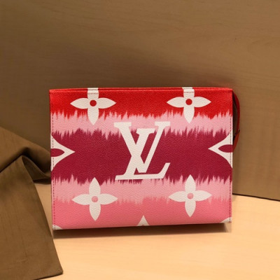 Louis Vuitton 2020 PVC Clutch Bag,25cm - 루이비통 2020 PVC 클러치백 M68137,LOUB2014,25cm,레드핑크