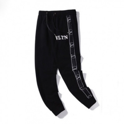 [발렌티노]Valentino 2020 Mens Logo Casual Cotton Training Pants - 발렌티노 2020 남성 로고 캐쥬얼 코튼 트레이닝 팬츠 Val0381x.Size(m - 2xl).블랙