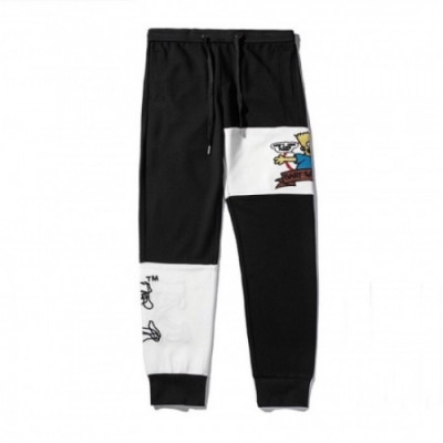 [오프화이트]Off-White 2020 Mens Logo Cotton Training Pants - 오프화이트 2020 남성 로고 코튼 트레이닝 팬츠 Off0415x.Size(m - 2xl).블랙