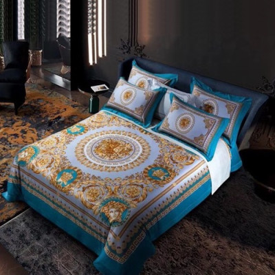 Versace 2020 Supima Cotton Bedding 4 Set - 베르사체 2020 수피마 코튼 4종 세트, BEDS0008,스카이블루