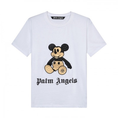 [팜 엔젤스]Palm Angels 2020 Mm/Wm Logo Cotton Short Sleeved Tshirts - 팜 엔젤스 2020 남자 로고 코튼 반팔티셔츠 Pam0133x.Size(xs - l).화이트