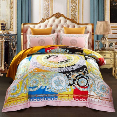 Versace 2020 Cotton Bedding 4 Set - 베르사체 2020 코튼 4종 세트, BEDS0021,핑크