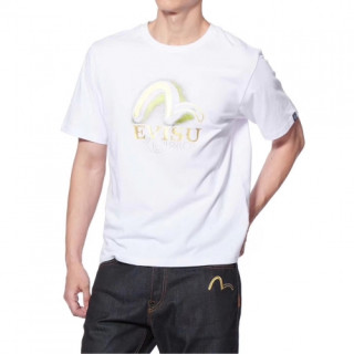 [에비수]Evisu 2020 Mens Evisukuro Cotton Short Sleeved Tshirts - 에비수 2020 남성 갈매기 코튼 반팔티 Evi0040x.Size(m -2xl).화이트