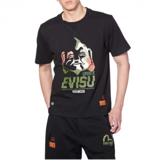 [에비수]Evisu 2020 Mens Evisukuro Cotton Short Sleeved Tshirts - 에비수 2020 남성 갈매기 코튼 반팔티 Evi0043x.Size(m -2xl).블랙