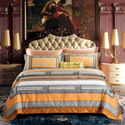 Hermes 2020 Supima Cotton Bedding 4 Set - 에르메스 2020 수피마 코튼 4종 세트, BEDS0032,오렌지