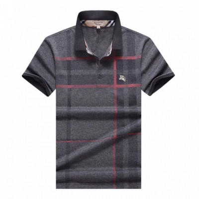 [버버리]Burberry 2020 Mens Logo Silket Short Sleeved Polo Tshirts - 버버리 2020 남성 로고 실켓 폴로 반팔티 Bur02513x.Size(m - 3xl).그레이