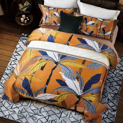 Hermes 2020 Supima Cotton Bedding 4 Set - 에르메스 2020 수피마 코튼 4종 세트, BEDS0048,오렌지