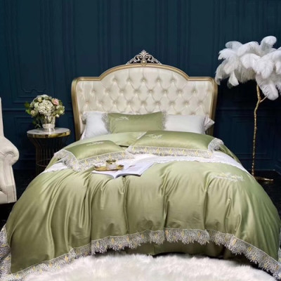 Hermes 2020 Supima Cotton Bedding 4 Set - 에르메스 2020 수피마 코튼 4종 세트, BEDS0050,그린