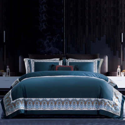 Versace 2020 Supima Cotton Bedding 4 Set - 베르사체 2020 수피마 코튼 4종 세트, BEDS0076,블루