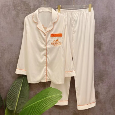 Hermes 2020 Womens Silk Pajamas - 에르메스 2020 여성용 실크 파자마 PAJA0026.Size(M,L),화이트