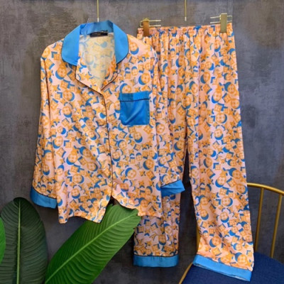 Louis Vuitton 2020 Womens Silk Pajamas - 루이비통 2020 여성용 실크 파자마 PAJA0039.Size(M,L),오렌지