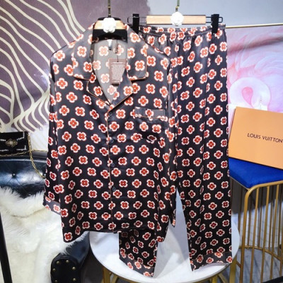 Louis Vuitton 2020 Mens Silk Pajamas - 루이비통 2020 남성용 실크 파자마 PAJA0057.Size(M,L,XL,XXL),블랙