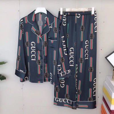 Gucci 2020 Mm / Wm Silk Pajamas - 구찌 2020 남여공용 실크 파자마 PAJA0076.Size(M,L),다크네이비