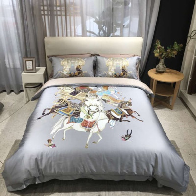 Hermes 2020 Supima Cotton Bedding 4 Set - 에르메스 2020 수피마 코튼 4종 세트, BEDS0094,그레이