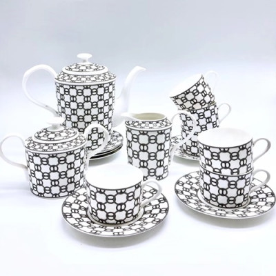 Hermes 2020 Ceramic Coffee Cup Set - 에르메스 2020 세라믹 커피잔 세트, SHYP0003,화이트