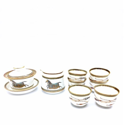 Hermes 2020 Ceramic Tea Cup Set - 에르메스 2020 세라믹 찻잔 세트, SHYP0009,화이트