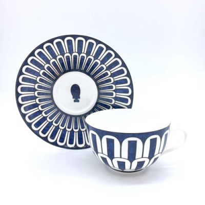 Hermes 2020 Ceramic Coffee Cup Set - 에르메스 2020 세라믹 커피잔 세트, SHYP0010,화이트블루