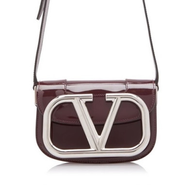 Valentino 2020 Leather Garavani Shoudler Cross Bag,18CM - 발렌티노 2020 가라바니 숄더 크로스백,VTB0981,18CM,와인