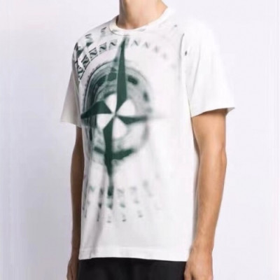 [스톤아일랜드]Stone Island 2020 Mens Crew-neck Cotton Short Sleeved Tshirts - 스톤아일랜드 2020 남성 크루넥 코튼 반팔티 Sto0145x.Size(m - 2xl).화이트