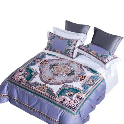 Hermes 2020 Supima Cotton Bedding 4 Set - 에르메스 2020 수피마 코튼 4종 세트, BEDS0096,퍼플