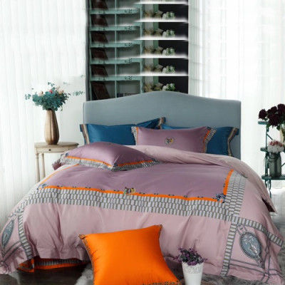 Hermes 2020 Supima Cotton Bedding 4 Set - 에르메스 2020 수피마 코튼 4종 세트, BEDS0116,퍼플