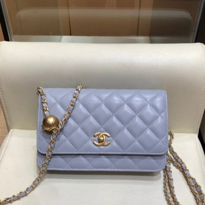 Chanel 2020 WOC Chain Cross Bag,19CM - 샤넬 2020 WOC 체인 크로스백,CHAB1435,19CM,그레이