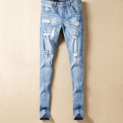 [오프화이트]Off-white 2020 Mens Logo Denim Jeans - 오프화이트 2020 남성 로고 데님 청바지 Off0423x.Size(29 - 40).블루