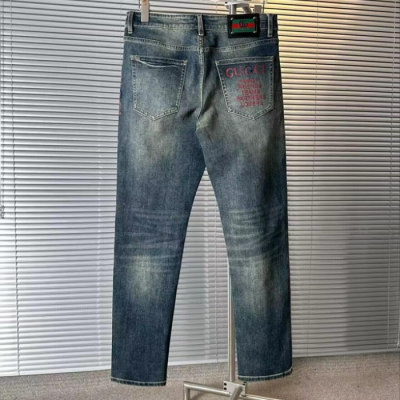 [구찌]Gucci 2024 Mens Casual Classic Denim Jeans - 구찌 2024 남성 캐쥬얼 클래식 청바지 Guc02681x.Size(29 - 38).블루