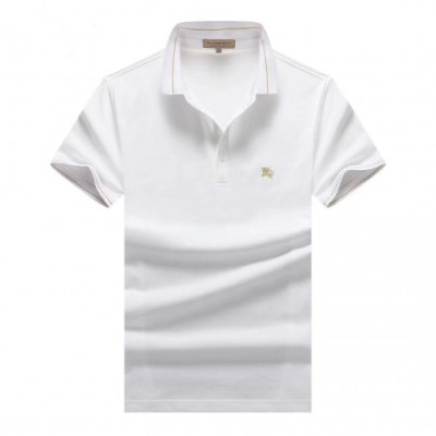 [버버리]Burberry 2020 Mens Logo Cotton Short Sleeved Polo Tshirts - 버버리 2020 남성 로고 코튼 폴로 반팔티 Bur02557x.Size(m - 3xl).화이트