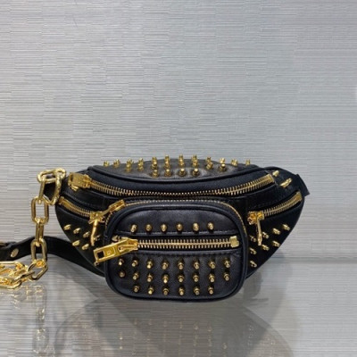 Alexander Wang 2020 Leather Mini Belt Bag,22cm - 알렉산더왕 2020 레더 남여공용 미니 벨트백 AWB0044,22cm,블랙