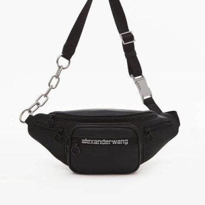 Alexander Wang 2020 Leather Mini Belt Bag,22cm - 알렉산더왕 2020 레더 남여공용 미니 벨트백 AWB0047,22cm,블랙