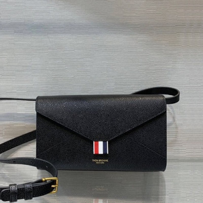 Thom Brown 2020 Leather Shoulder Bag ,23CM - 톰브라운 2020 레더 여성용 숄더백, THOB0088,23CM,블랙