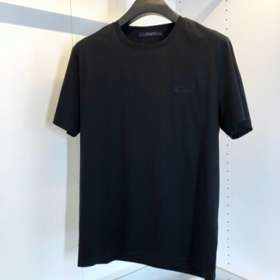 [루이비통]Louis vuitton 2020 Mens Crew-neck Cotton Short Sleeved Tshirts - 루이비통 2020 남성 크루넥 코튼 오버사이즈 반팔티 Lou01796x.Size(s - 2xl).블랙