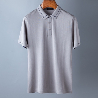 Ermenegildo Zegna 2020 Mens Business Short Sleeved Polo Tshirts - 에르메네질도 2020 제냐 남성 비지니스 반팔티 Zeg0179x.Size(m - 3xl).그레이